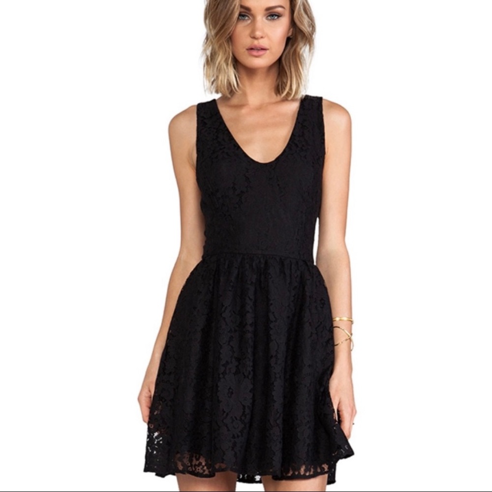 Joie Black Lace Dress